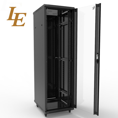 Black 27u Network Rack 800*800 800*1000 It Floor Standing