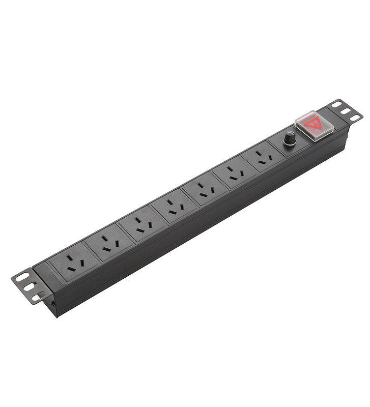 1.5U Server Rack PDU KP-COWER Switch 250VAC Rated Voltage Durable Power Distribution