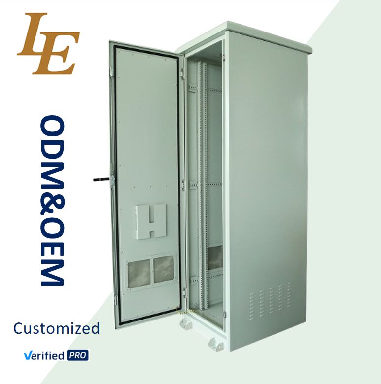 LE-DA Custom Outdoor Telecom Cabinet Isolated Loop Heat Exchange Corrosion Resistant Structure Large Air Volume Harsh Environment