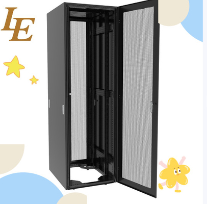 SF OEM 19 Server Rack Cabinet 18U - 47U Nine Folded Frame con doppia porta posteriore aperta