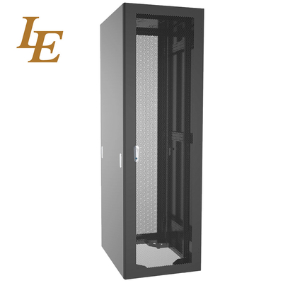 27U Standard 19 Inch Data Center Server Rack 42U Pavimento Standing Glass Door Network Cabinet
