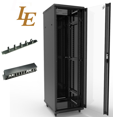 19 pollici Server Rack Cabinet con piedi regolabili e elevata capacità di carico