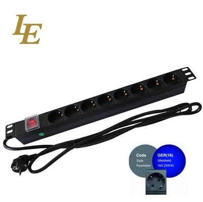 Test professionali a infrarossi UE tipo PDU di distribuzione di strisce di alimentazione per armadietto a rack server