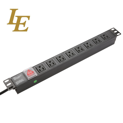 19 pollici USA Installazione orizzontale verticale125V 50/60Hz 15A Unità di distribuzione per rack server di rete
