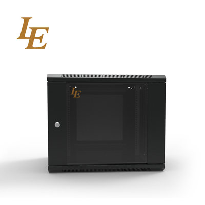 4U -18U Servitore a parete con porta di vetro a serratura rotonda smontata CE / ISO