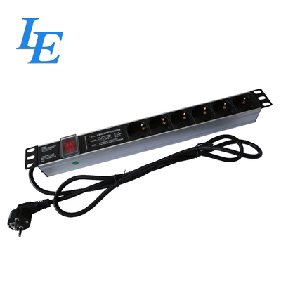 Germania Tipo 10 Inch 19 Inch Server Rack Pdu Overload Surge Protection Nero