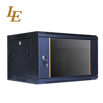 Armadio rack server di rete da 19 pollici 6u 9u con porta e barra, montaggio a parete