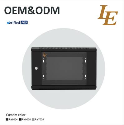6U 600*450MM Progettato per una capacità di carico statico di 60 kg con porta di vetro imperata